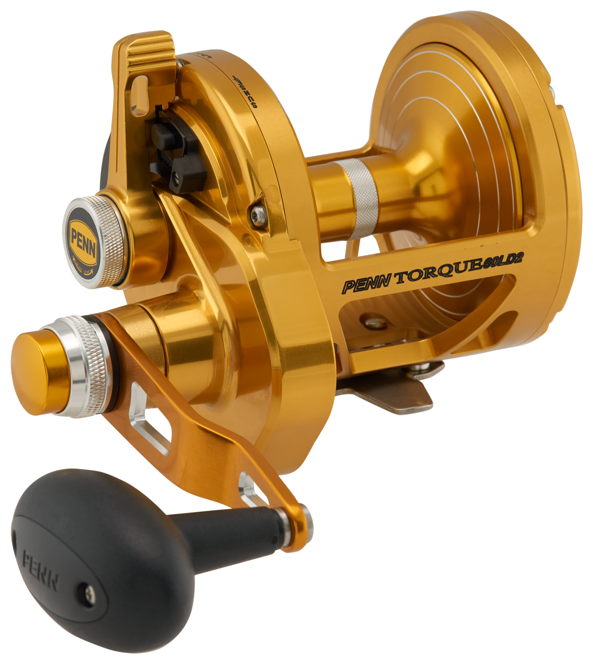 PENN Torque Two-Speed Lever Drag Gold Reel