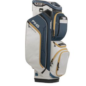 PING 2025 Pioneer Cart Bag - Navy/Platinum/Gold