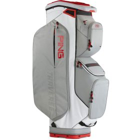 PING 2025 Traverse Cart Bag - Dark Grey/Red