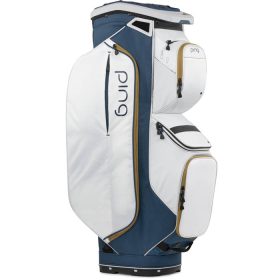 PING 2025 Traverse Cart Bag - Navy/Platinum/Gold