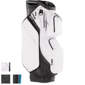 PING DLX Cart Bag White/Dark Grey/Blue