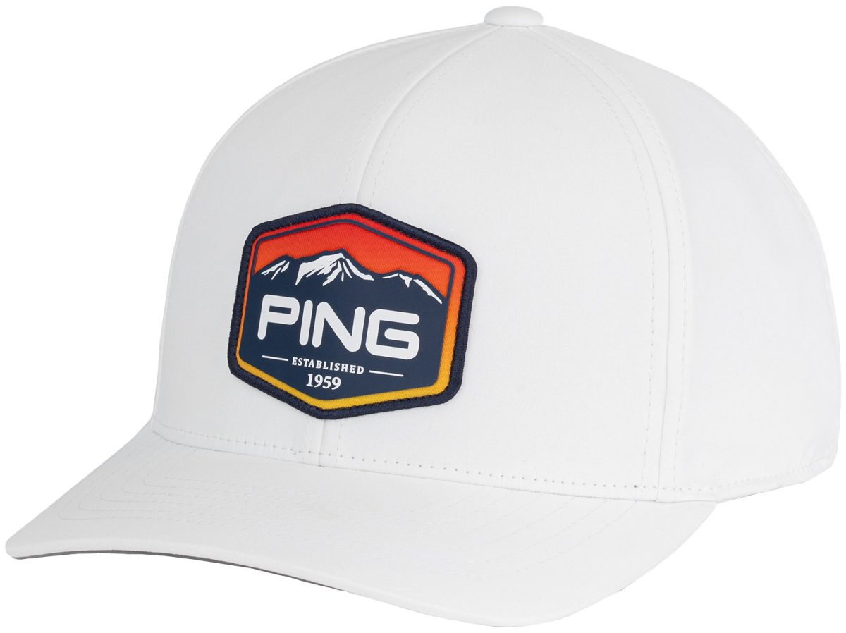 PING Four Peaks Men's Golf Hat - White