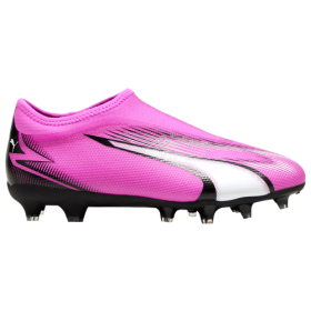 PUMA Boys PUMA Ultra Match LL FG/AG Junior - Boys' Grade School Soccer Shoes Poison Pink/Puma White/Puma Black Size 6.0