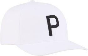 PUMA Heritage P Snapback Men's Golf Hat - White