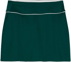 PUMA Womens Blake Piped Knit Golf Skort - Green, Size: Large