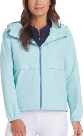 PUMA Womens Ripguard Full Zip Golf Jacket - Blue, Size: Large