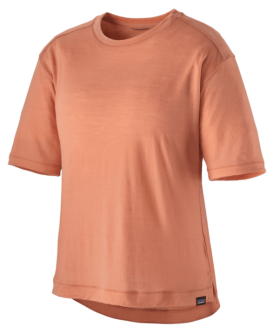 Patagonia Short-Sleeved Merino Bike Jersey (Women's) - Mellow Melon - Medium