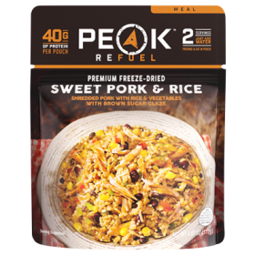 Peak Refuel Freeze-Dried Sweet Pork and Rice Pouch