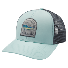 Pelagic Mapped Mahi Mesh-Back Snapback Trucker Cap