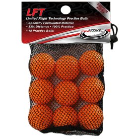 ProActive LFT Limited Flight Technology Practice Golf Balls Orange