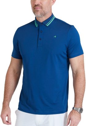 REDVANLY Cadman Men's Golf Polo Shirt - White, Size: Large