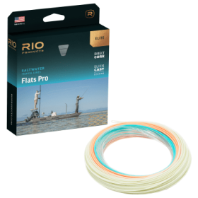 RIO Elite Flats Pro 15' Clear-Tip Fly Line - Clear/Aqua/Orange/Sand - 10