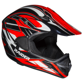 Raider RX1 MX Off-Road Helmet for Adults - Red - XL