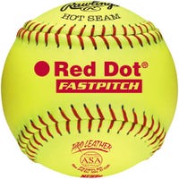 Rawlings ASA/NFHS Red Dot 12" Softball - 1 Dozen in Yellow Size 12in