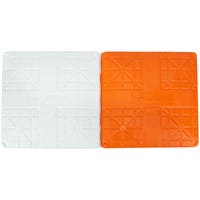 Rawlings Hollywood Impact Kwik Double First Base in White/Orange