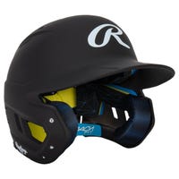 Rawlings Mach Fit Matte Batting Helmet in Black Size OSFM