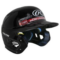 Rawlings Mach Gloss Senior Batting Helmet - 2023 Model in Black