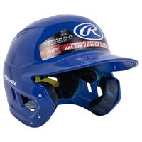 Rawlings Mach Gloss Senior Batting Helmet - 2023 Model in Blue