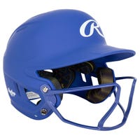 Rawlings Mach Hi-Viz Senior Fastpitch Softball Batting Helmet in Blue