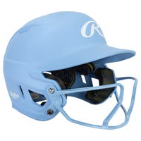 Rawlings Mach Hi-Viz Senior Fastpitch Softball Batting Helmet in Carolina Blue