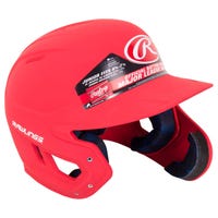 Rawlings Mach Matte Junior Batting Helmet w/ EXT Flap in Red Size Junior (Right Handed Batter)