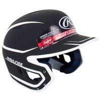 Rawlings Mach Matte Junior Two-Tone Batting Helmet in Black/White