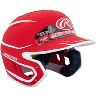 Rawlings Mach Matte Junior Two-Tone Batting Helmet in Red/White