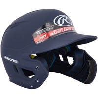 Rawlings Mach Matte Senior Batting Helmet w/ EXT Flap in Navy Size OSFM (Left Handed Batter)