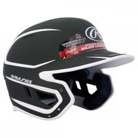 Rawlings Mach Matte Senior Two-Tone Batting Helmet in Black/White