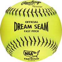 Rawlings NSA Dream Seam 11" Softball - 1 Dozen in Yellow Size 11 in