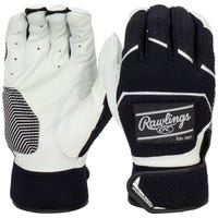 Rawlings Workhorse Adult Baseball Batting Gloves - 2022 Model in Black Size Medium