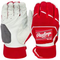 Rawlings Workhorse Adult Baseball Batting Gloves - 2022 Model in Red Size Medium