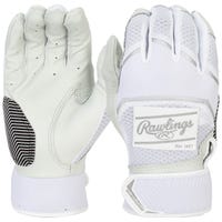 Rawlings Workhorse Adult Baseball Batting Gloves - 2022 Model in White Size Large