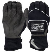 Rawlings Workhorse Compression Strap Adult Baseball Batting Gloves - 2022 Model in Black Size X-Large