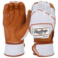 Rawlings Workhorse Compression Strap Adult Baseball Batting Gloves - 2023 Model in Caramel/White Size Large