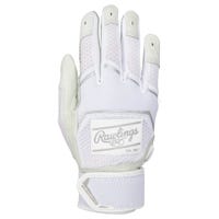 Rawlings Workhorse Youth Baseball Batting Gloves - 2022 Model in White Size Large