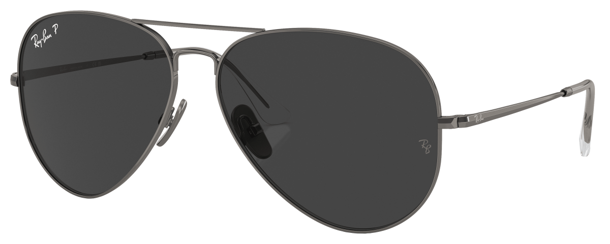 Ray-Ban Aviator Titanium RB8089 Glass Polarized Sunglasses