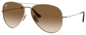 Ray-Ban Aviator Titanium RB8089 Gradient Glass Sunglasses