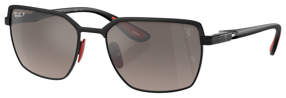 Ray-Ban RB3743M Scuderia Ferrari Collection Chromance Mirror Polarized Sunglasses