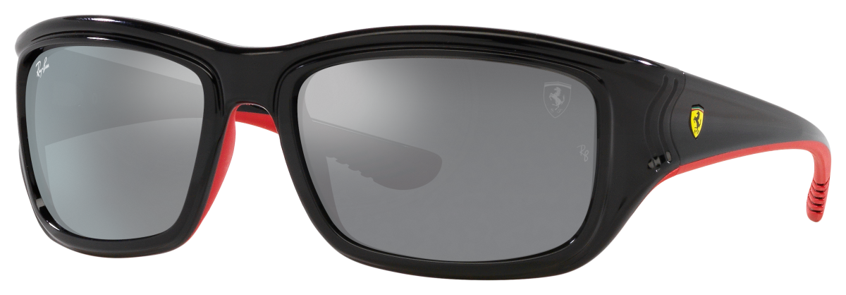 Ray-Ban RB4405M Scuderia Ferrari Collection Gradient Mirror Sunglasses