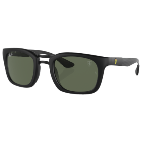 Ray-Ban RB8362M Scuderia Ferrari Collection Sunglasses - Black/Dark Green Classic - XX-Large