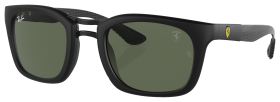 Ray-Ban RB8362M Scuderia Ferrari Collection Sunglasses - Black/Dark Green Classic - XX-Large