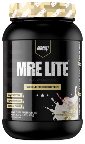 Redcon1 MRE Lite Whole Food Protein Powder - Vanilla