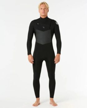 Rip Curl Mens Wetsuit Dawn Patrol Chest Zip 4/3 Fullsuit