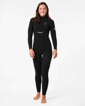 Rip Curl Womens Wetsuits E7 Womens E-Bomb 3/2 Back Zip Fullsuit