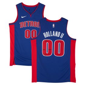 Ron Holland II Detroit Pistons Autographed Blue Nike Icon Edition Swingman Jersey with "2024 #5 Pick" and "To The 313" Inscriptions - Limited Editon #5/5