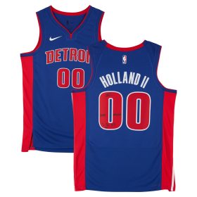 Ron Holland II Detroit Pistons Autographed Blue Nike Icon Edition Swingman Jersey with "2024 #5 Pick" and "To The 313" Inscriptions - Limited Editon of 5