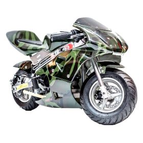 Rosso Gas Pocket Bike 33cc 2-Stroke - Army Camo