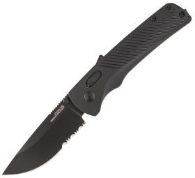 SOG Flash AT Blackout Serrated Folding Knife