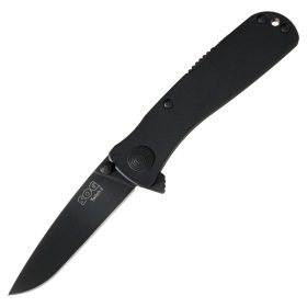 SOG Twitch II Lockback Pocket Knife - Black TiNi Finish